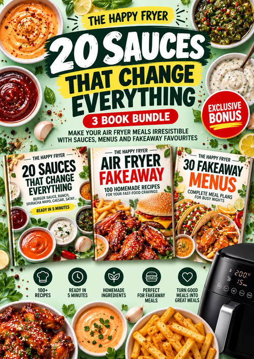 Air Fryer Fakeaway 3-book bundle (digital PDFs)