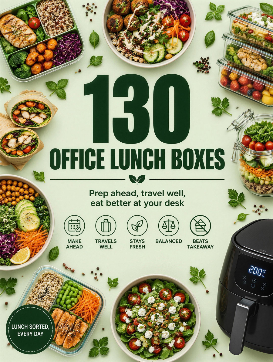 Lunch at the Office: 130 air fryer lunchbox recipes (digital PDF)